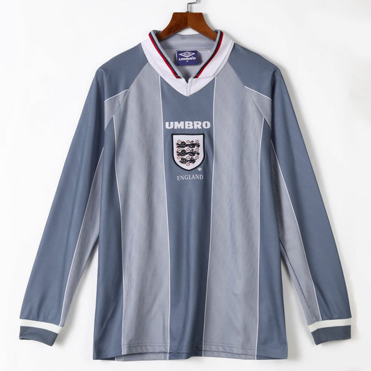 1996 Maillot  Angleterre Extérieur Retro Manches Longues