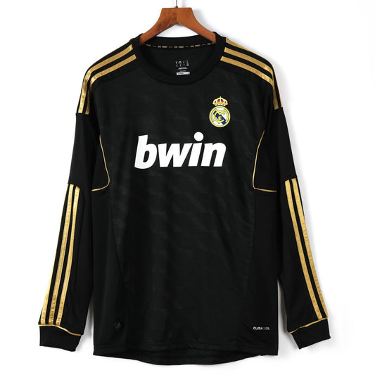 2011-2012 Maillot Retro Real Madrid Extérieur Manches Longues