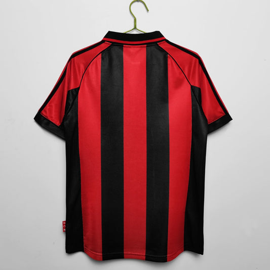 1998- 1999 Maillot AC Milan Domicile Rétro
