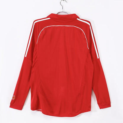 2006-2007 Maillot Retro Liverpool Domicile Manches Longues